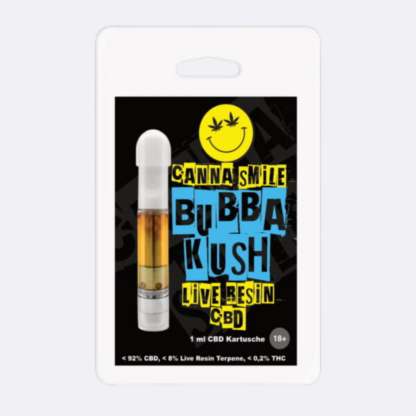 🌿 CBD Live Resin Kartusche – Bubba Kush (1 ml)
