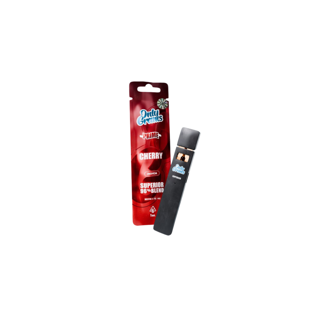 Only Grams V2 Vape "Cherry" 96% Superior Blend - 1ml