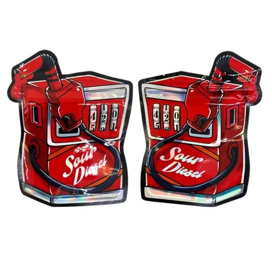 Mylar - Beutel "SOUR DIESEL" (Cali Pack) mit Zipper, 3,5 g – VE - 10 - cannadelic