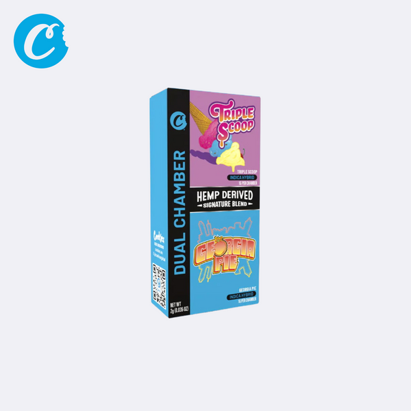 🌿 Zwei Sorten, ein Vape: Triple Scoop x Georgia Pie – 2 ml | THC-frei | Nikotinfrei