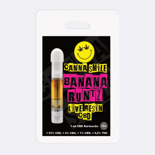 🍌 CBD Live Resin Kartusche – Banana Runz (1 ml)