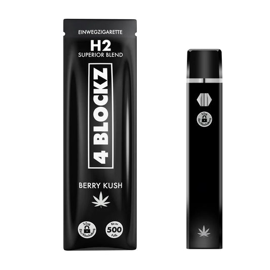 H2 Vape Berry Kush Einweg-Vaporizer mit 95% Superior Blend, intensiver Wirkung und maximalem Aroma. Perfekt für erfahrene Nutzer.