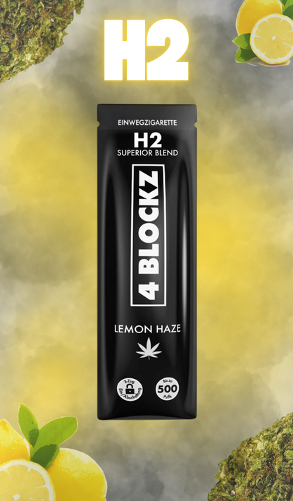 4 Blocks H2 Vape Superior Blend 95% "Lemon Haze"