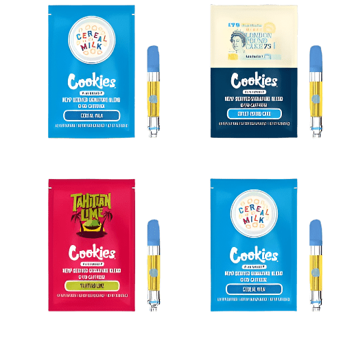 Cookies Vape Bundle – 4er Set mit hemp - derived Kartuschen - cannadelic