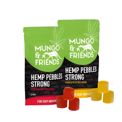 Hemp Pebbles DUO STRONG – Pineapple & Strawberry Edition - cannadelic