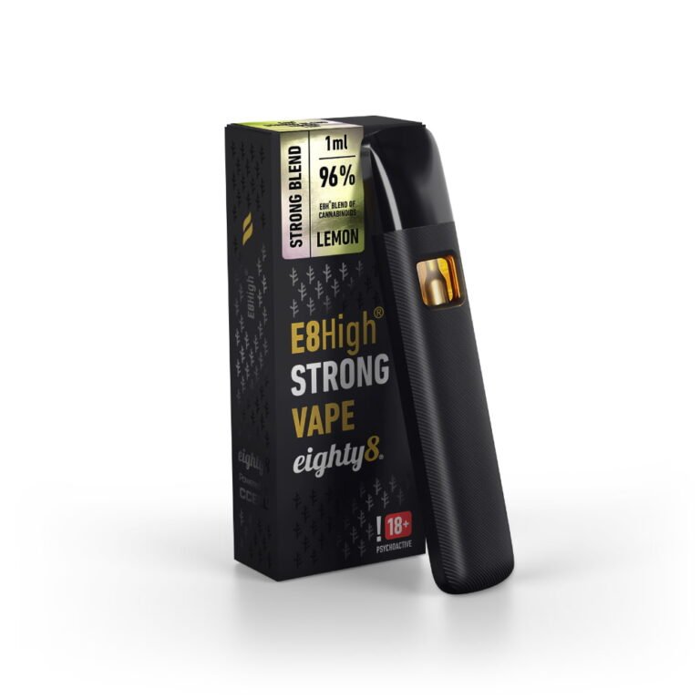 Lemon E8H Vape – Citrus - Kick mit Strong Blend Power 1ml - cannadelic