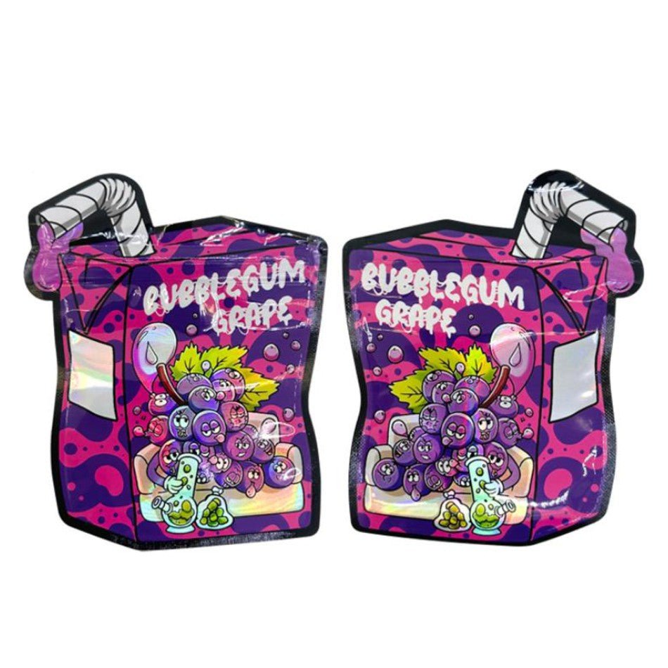 Mylar - Beutel „BUBBLEGUM GRAPE“ – Cali Pack mit Zipper (3,5 g) | VE 10 - cannadelic