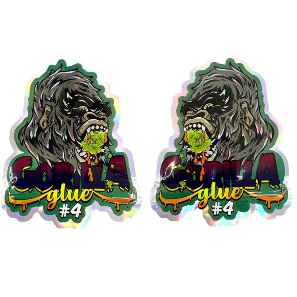 Mylar - Beutel „Gorilla Glue“ – Cali Pack mit Zipper (3,5 g) | VE 10 - cannadelic