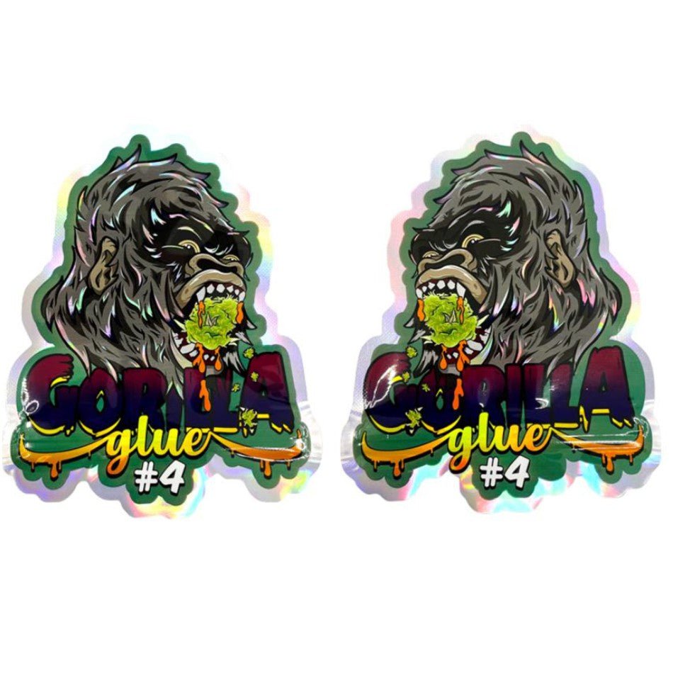 Mylar - Beutel „Gorilla Glue“ – Cali Pack mit Zipper (3,5 g) | VE 10 - cannadelic