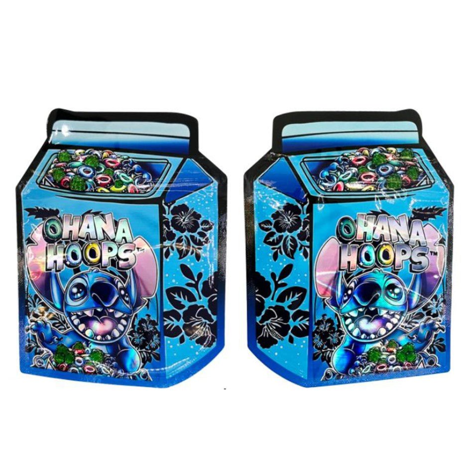 Mylar - Beutel „Ohana Hoops“ – Cali Pack mit Zipper (3,5 g) | VE 10 - cannadelic