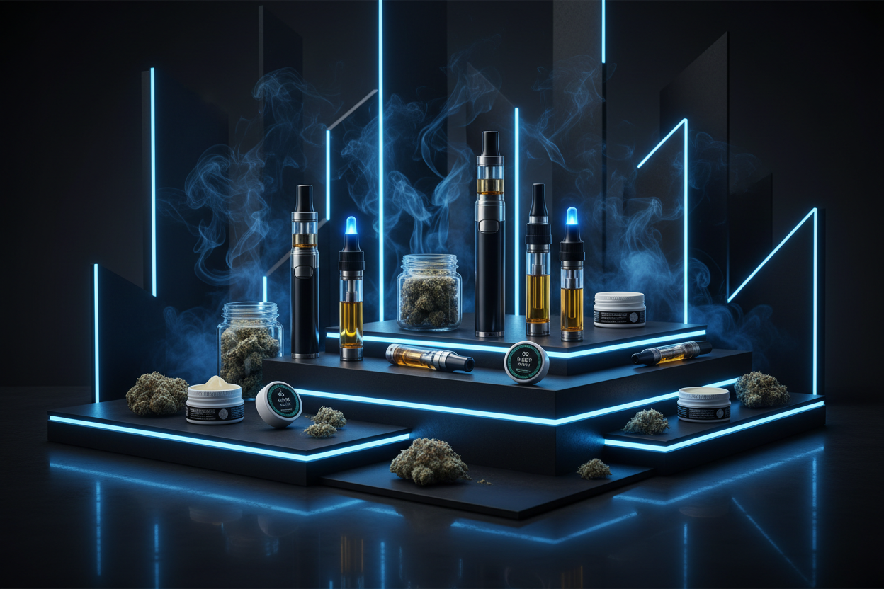 Premium Cannabis Hero Banner ohne Trust Icons