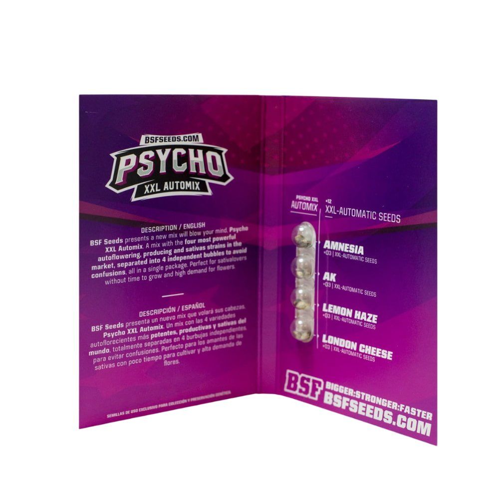 Psycho XXL Auto Mix - 4 Autoflowering Premium Samen - cannadelic