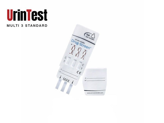Multi-Drogentest 3-fach – Selbsttest für Urin (THC, Kokain, Amphetamin)